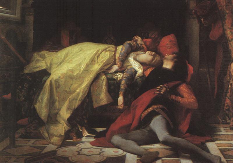 Alexandre  Cabanel The Death of Francesca da Rimini and Paolo Malatesta china oil painting image